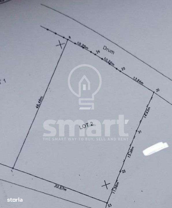 Teren intravilan de vanzare Aiton, judetul Cluj  1500 mp  Locatie exce - Imagine principală: 2/2
