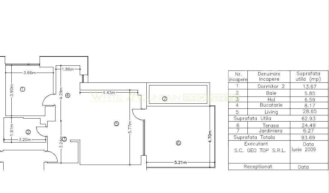 Apartament cu 2 camere in Bellevue Residence-1