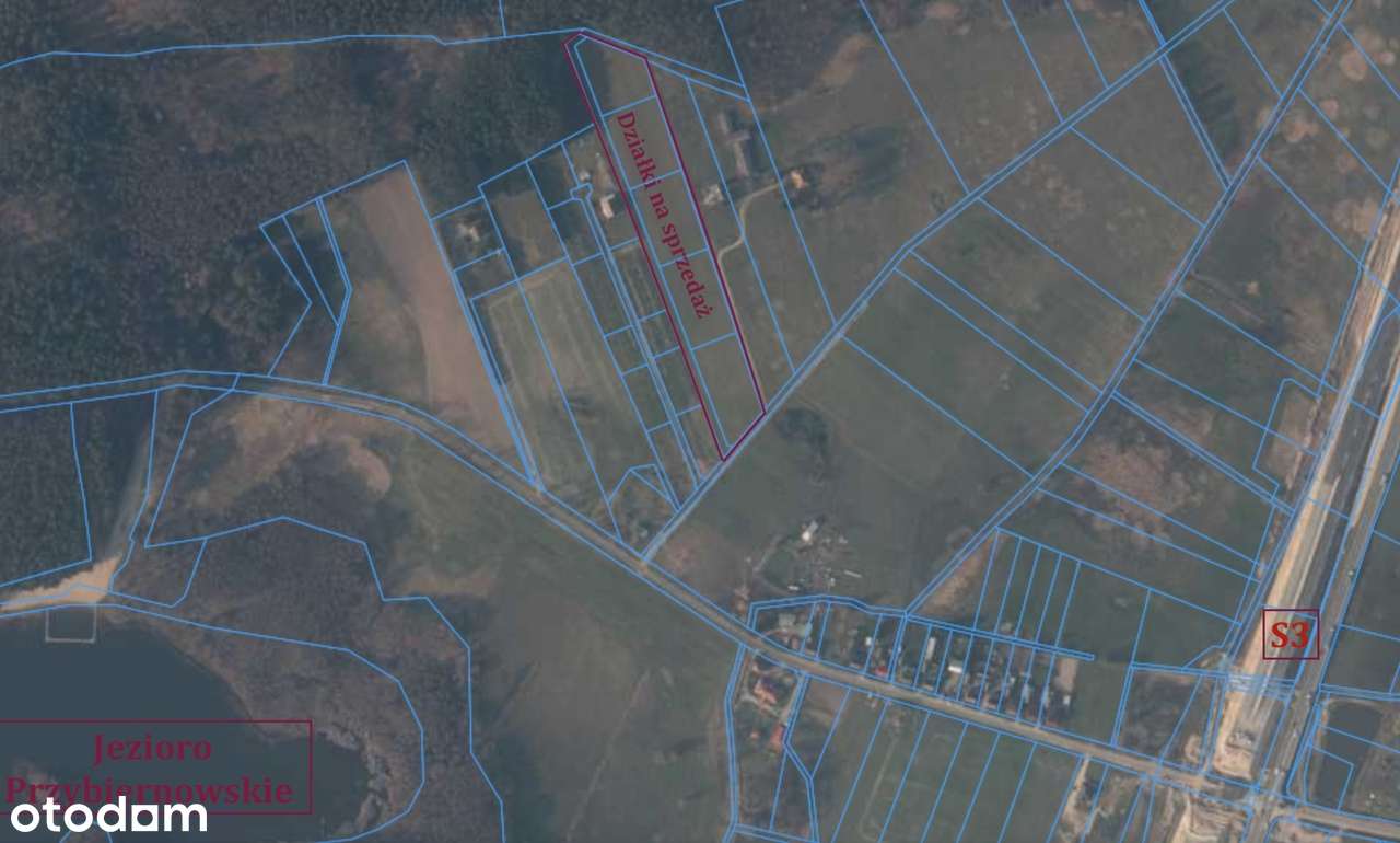 Działka na sprzedaż Przybiernów tuż przy lesie.-3