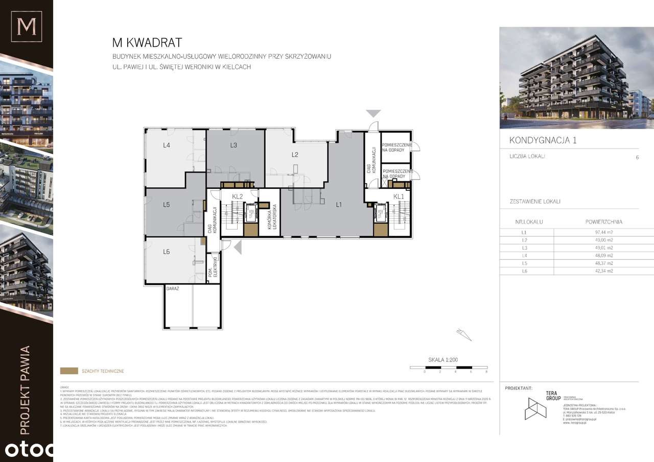 Lokal użytkowy L3, 49,01m2 Projekt Pawia Kielce - Pełny obrazek: 4/6