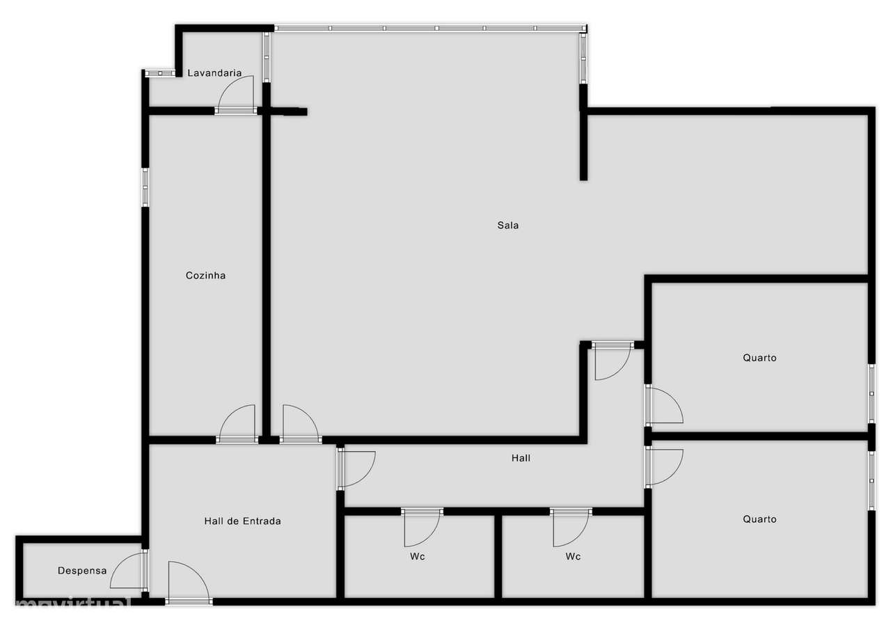 T3 transformado em T2 - vista mar - estacionamento - Torre Soleil-26