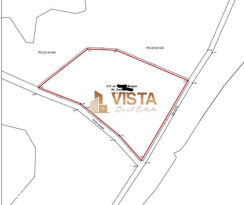 Teren intravilan Poiana Mica, 2763 mp, PUZ constructie casa P+4E+M - Imagine principală: 4/5