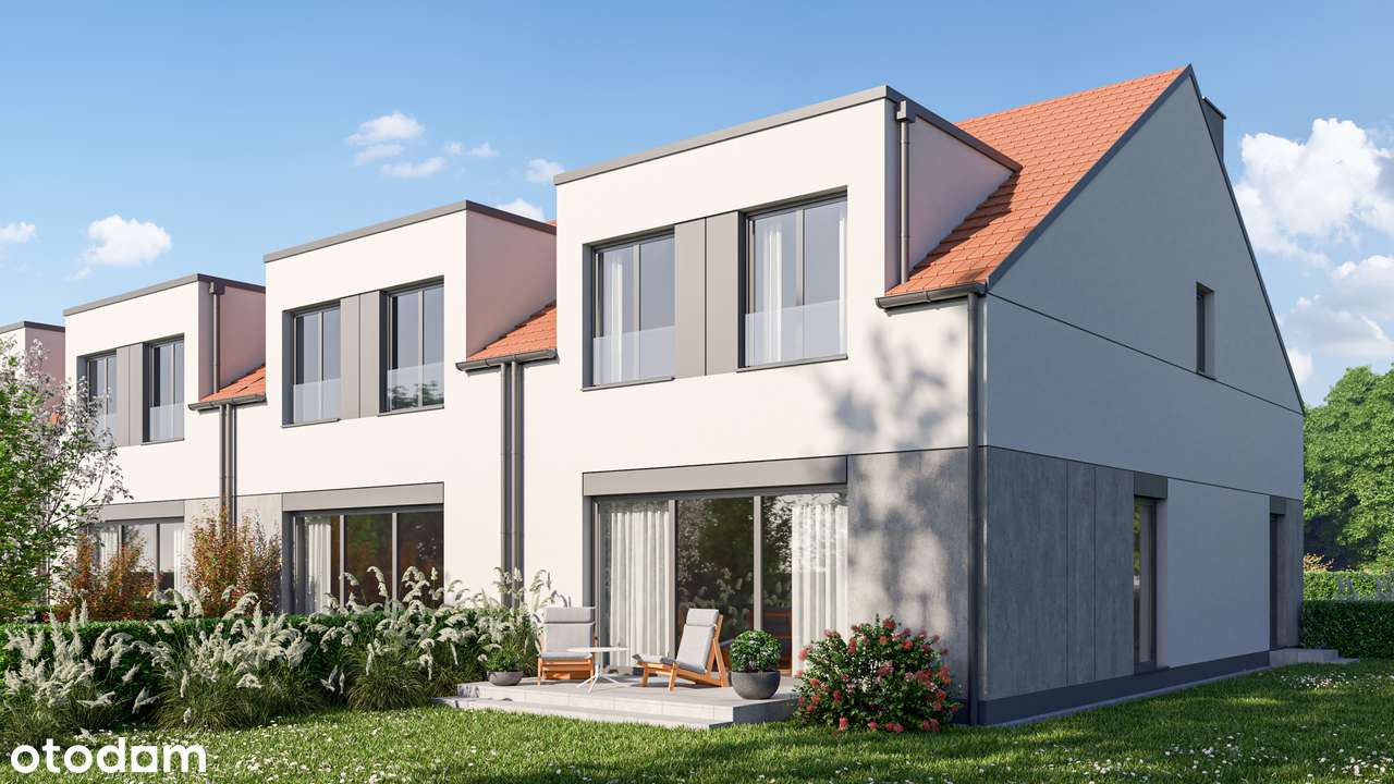 Nowoczesne domy w zabudowie szeregowej – Brodzka 61, Wrocław - Pełny obrazek: 1/7