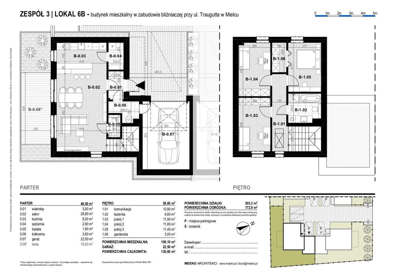"Domy na Traugutta" domy jednorodzinne 130m2 z garażem i dużym ogrodem-14
