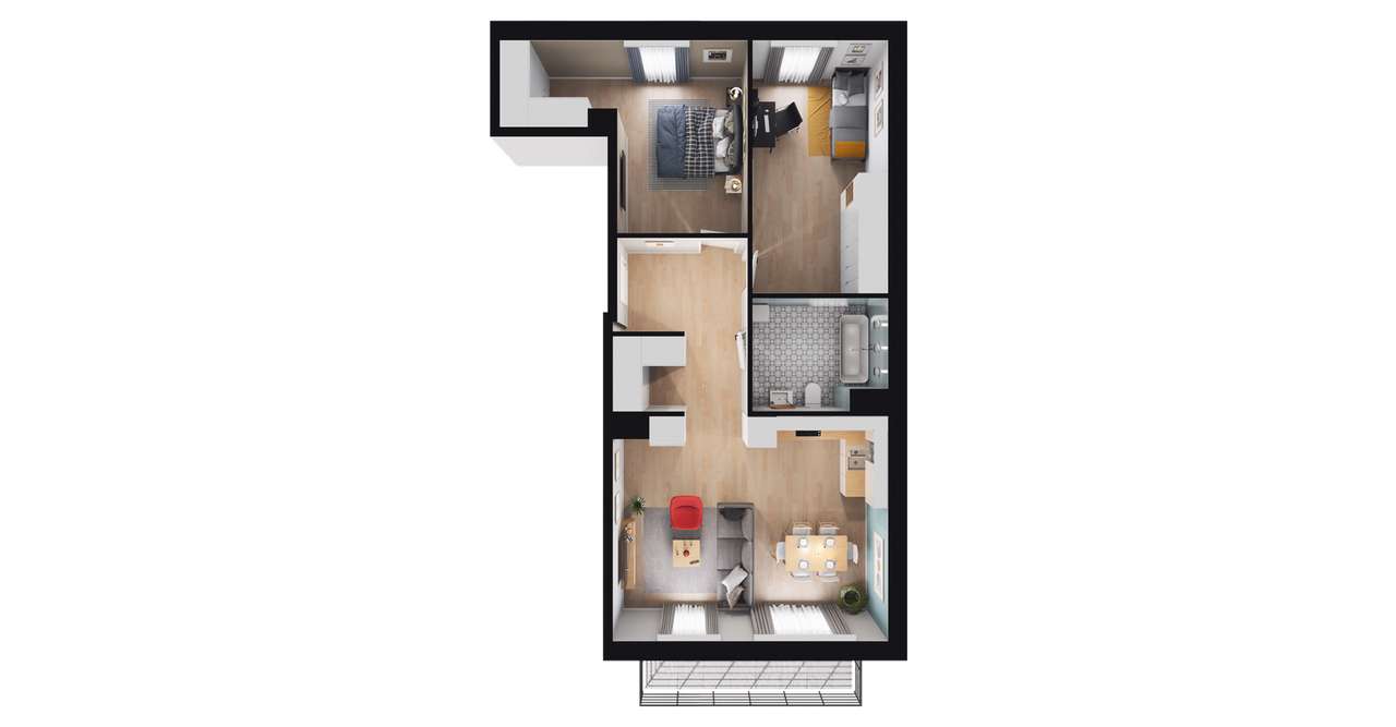 3 pok.+miejsce w garażu z ładowarką+komórka - Pełny obrazek: 3/9