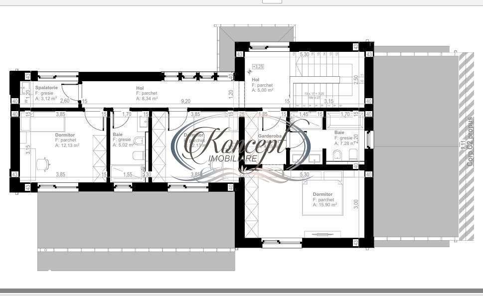 Teren cu proiect autorizat pentru duplex, Valea Capriorii-3
