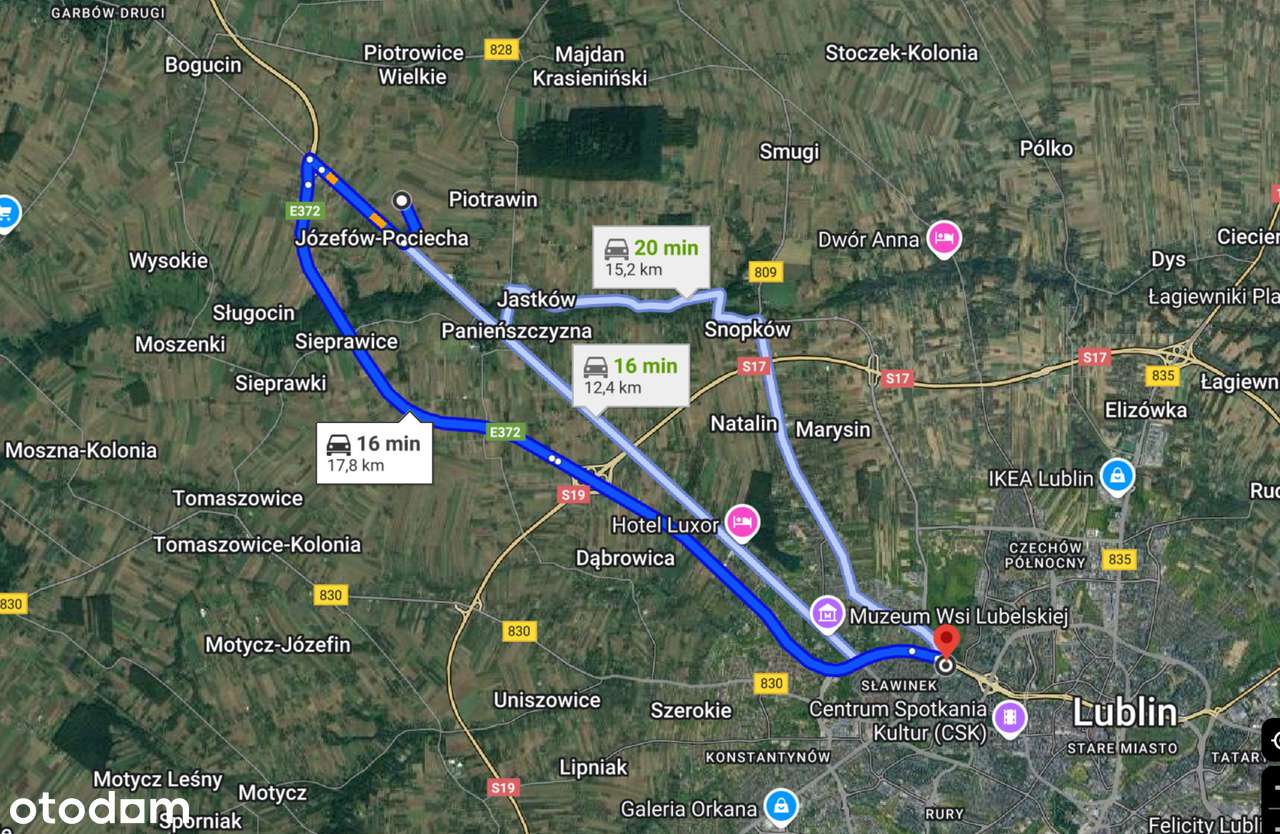 Dz. bud. przy Zalewie Jastków, media, ogrodzenie