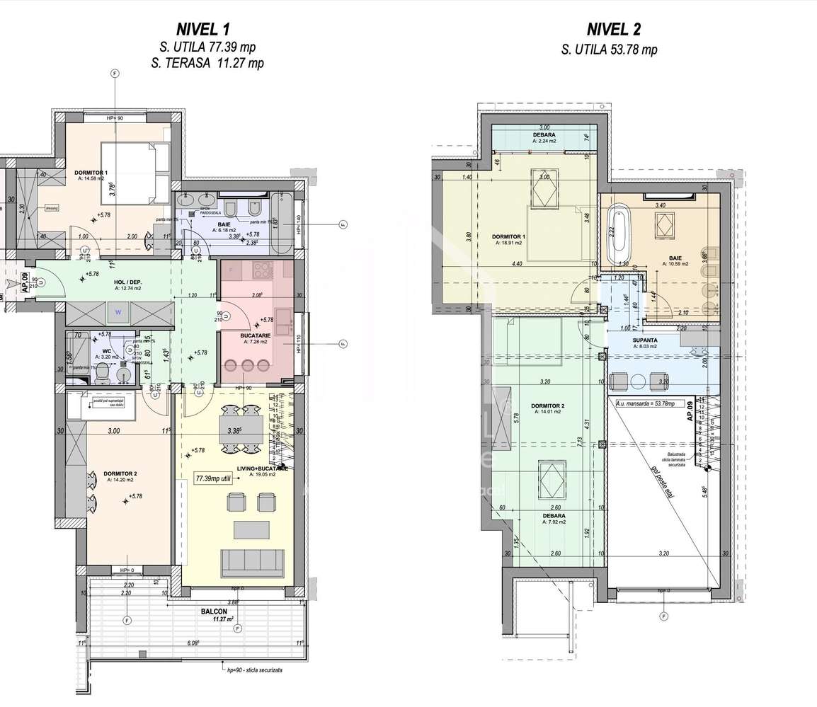 Penthouse 5 camere,  131.17 mp, balcon 9,11 mp la ALB|zona Cristian - Imagine principală: 4/10
