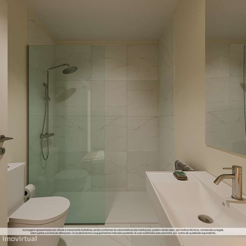 T2 Novo com Terraço (13,87m2) com vistas para o Parque em Canidelo.-22