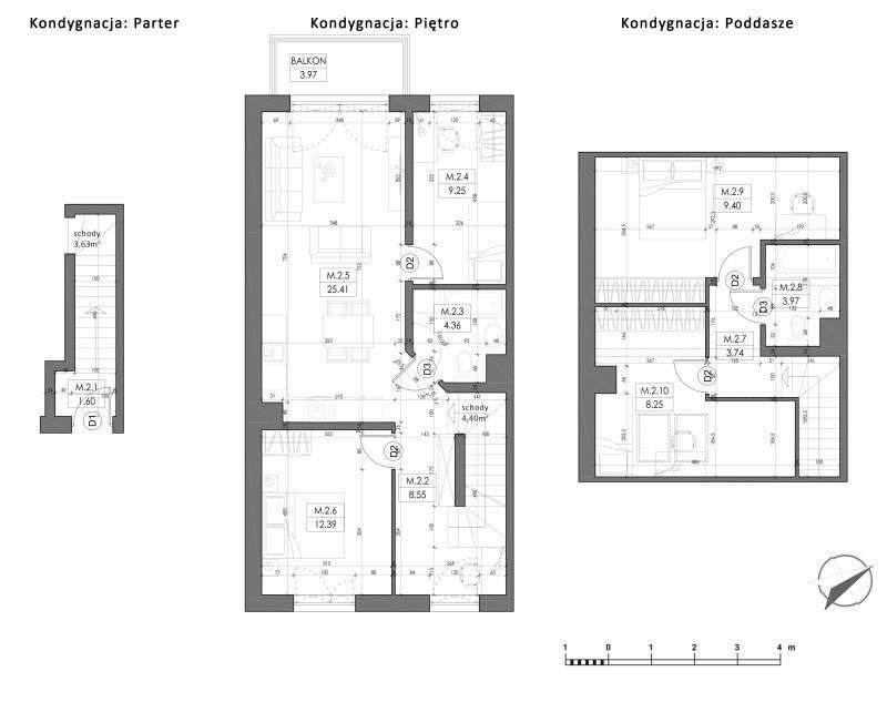 Duże, nowe mieszkanie - 5 pokoi, przy lesie, 87 m2-4