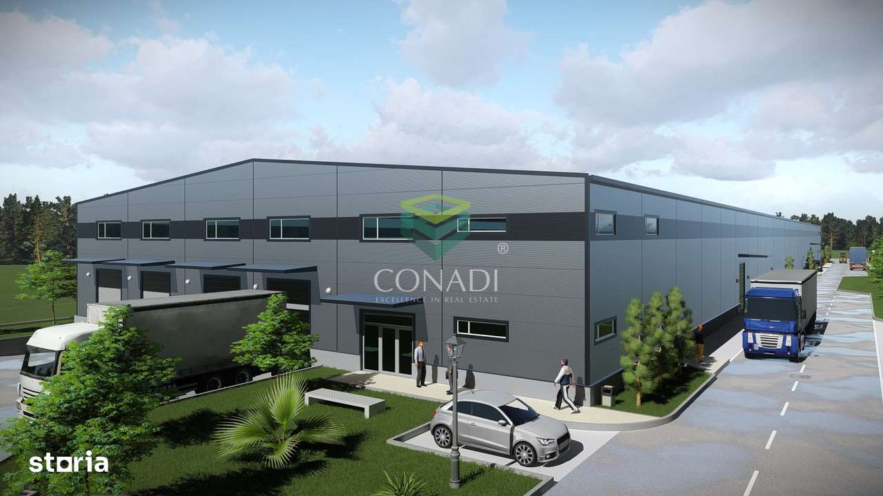 Teren de vanzare cu autorizatie pentru 2 hale - Otopeni - 10.000 mp - Imagine principală: 4/19