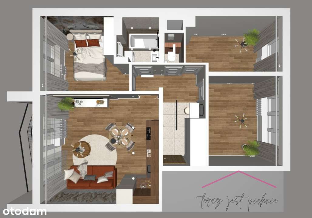 4 POKOJE * balkon * PO REMONCIE * tramwaj * WINDA-11