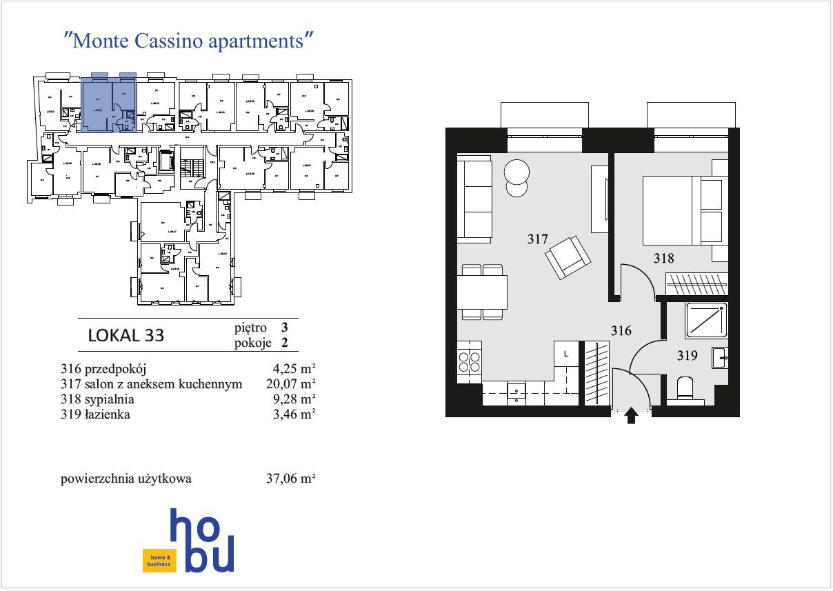 Monte Cassino Apartments - apartament nr 33 - Pełny obrazek: 5/10