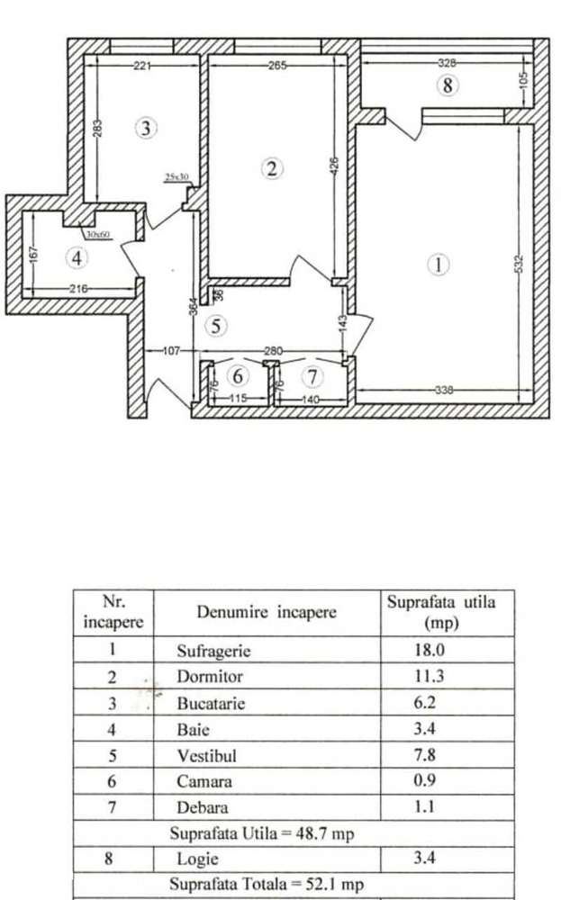 Apartament 2 camere renovat, etaj 2, zona Doamna Ghica - Teiul Doamnei-11