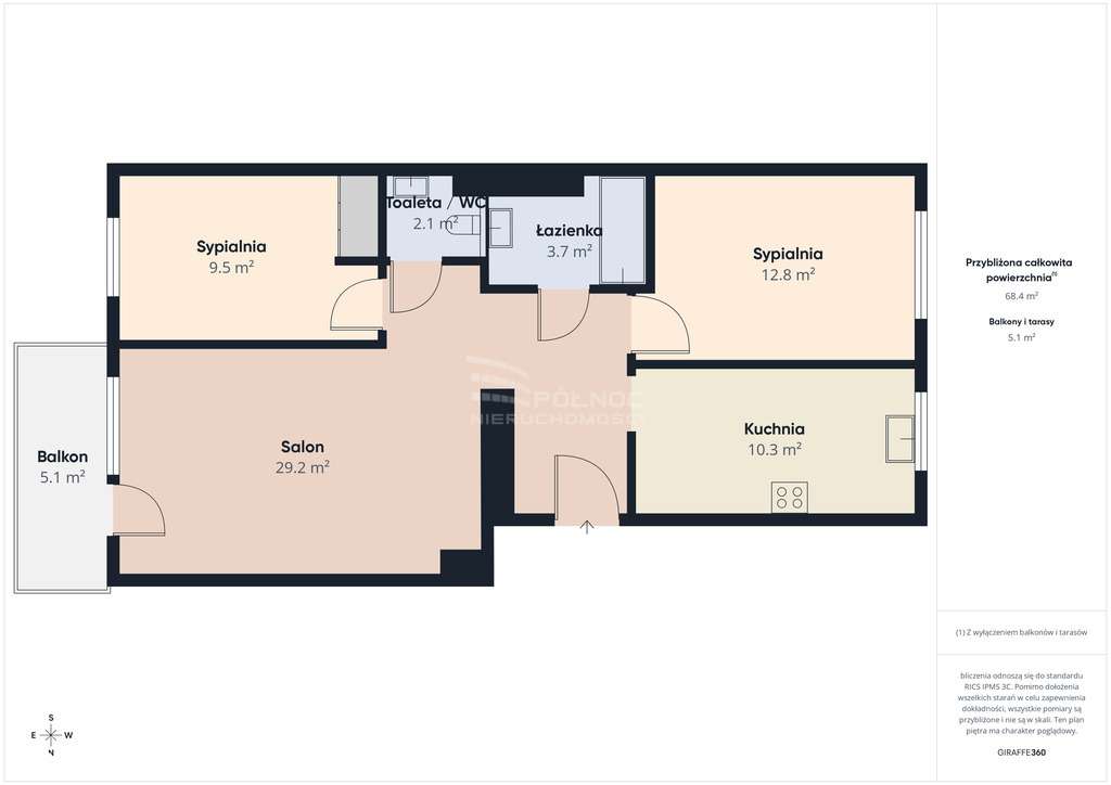 Pułtusk: 3 Pokoje, Balkon, Winda, Klimatyzacja-17