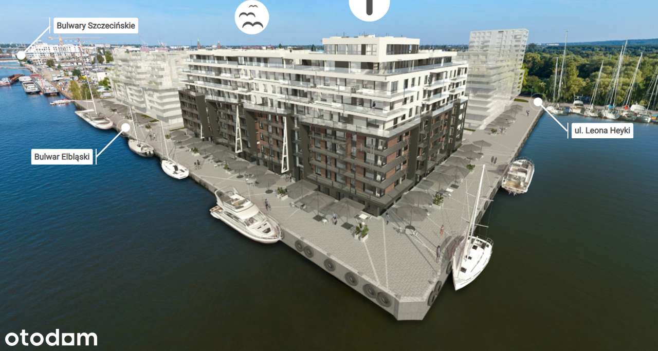 CESJA –2 pokoje 37,77 m² Sedina Apartamenty Szczecin, Bulwar Elbląski.-19