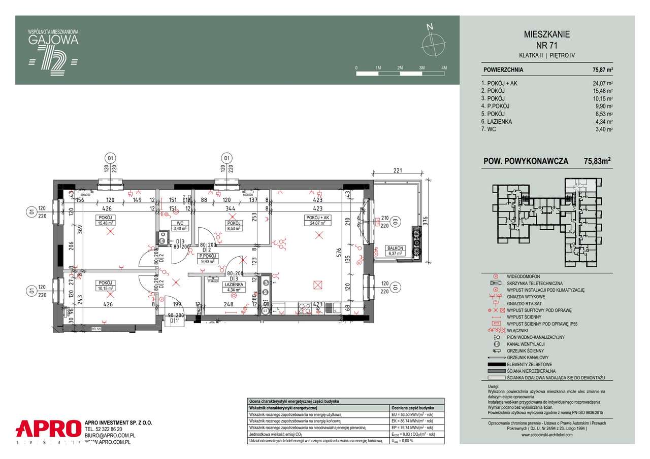 Gajowa 72 | mieszkanie 4-pok. | M-04-71 - Pełny obrazek: 2/6