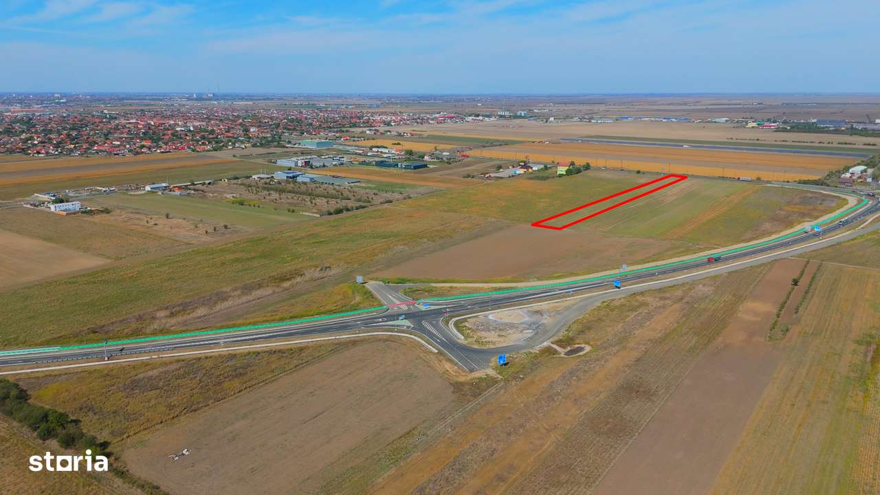 Teren de vânzare — 10.000 mp - la DN/E68 | acces din DN 69B — Arad-6