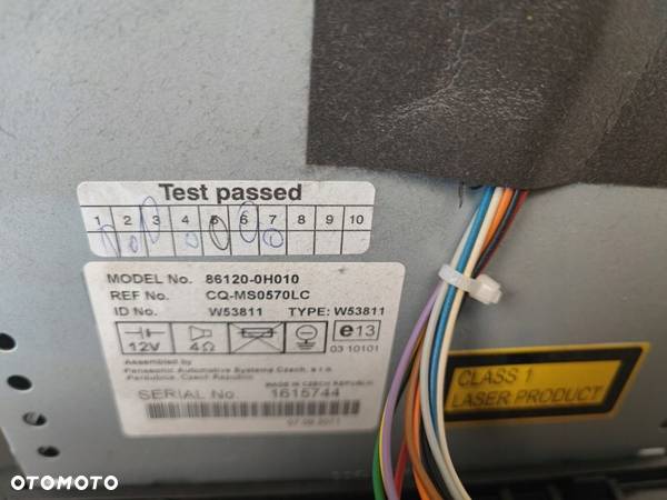 RADIO CD NAWIGACJA TOYOTA AYGO 86120-0H010 - 7