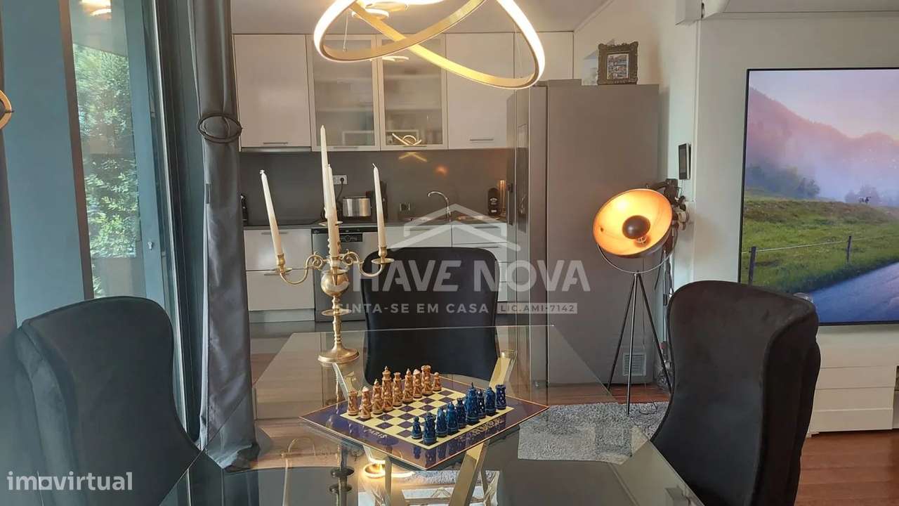 T1 em Cond.Fechado c/jardim e piscina em Mafamude-3