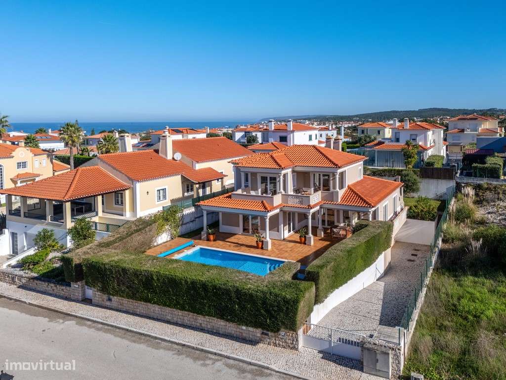 Moradia T3 com piscina, jardim, garagem e vista no Praia d'el Rey B...-48