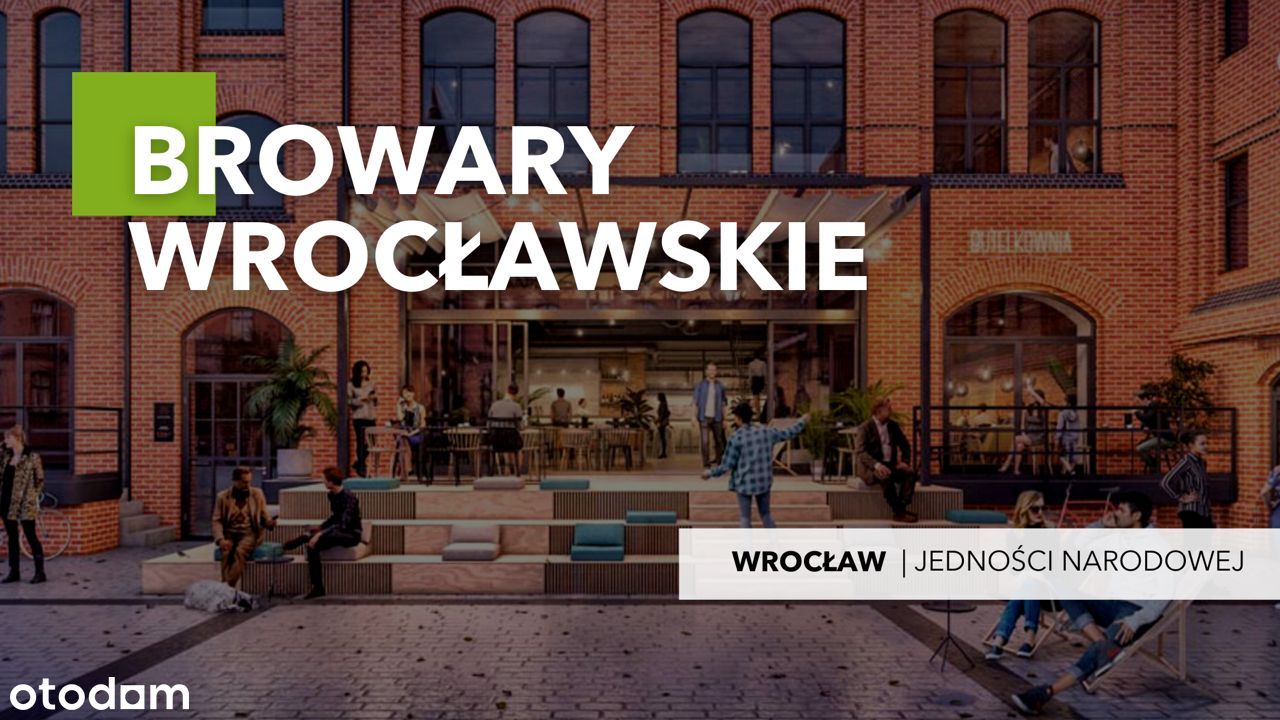 2 pokoje w prestiżowej inwestycji - Browary Wrocła
