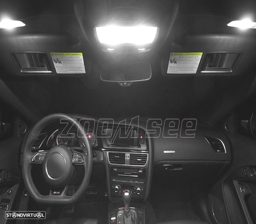 KIT COMPLETO 16 LAMPADAS LED INTERIOR PARA AUDI A5 S5 RS5 B8 08-15 - 5