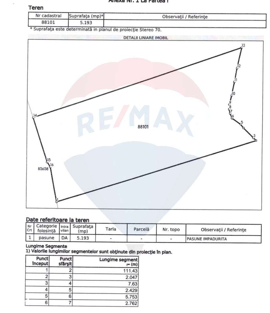 De vânzare – Teren 5.193 mp, pășune parțial împădurită, Câmpulung - Imagine principală: 3/3