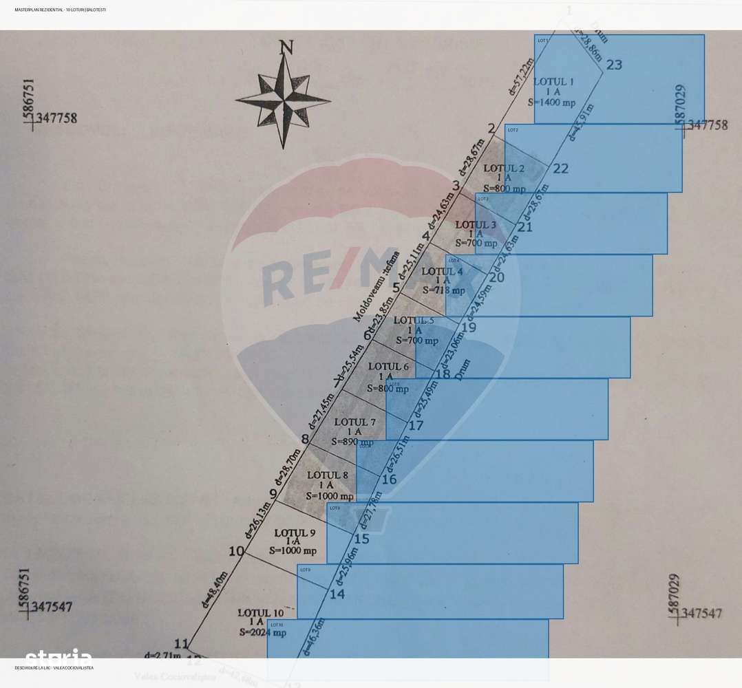 Oportunitate dezvoltare: 10.032 mp cu front la lac, lotizat-0