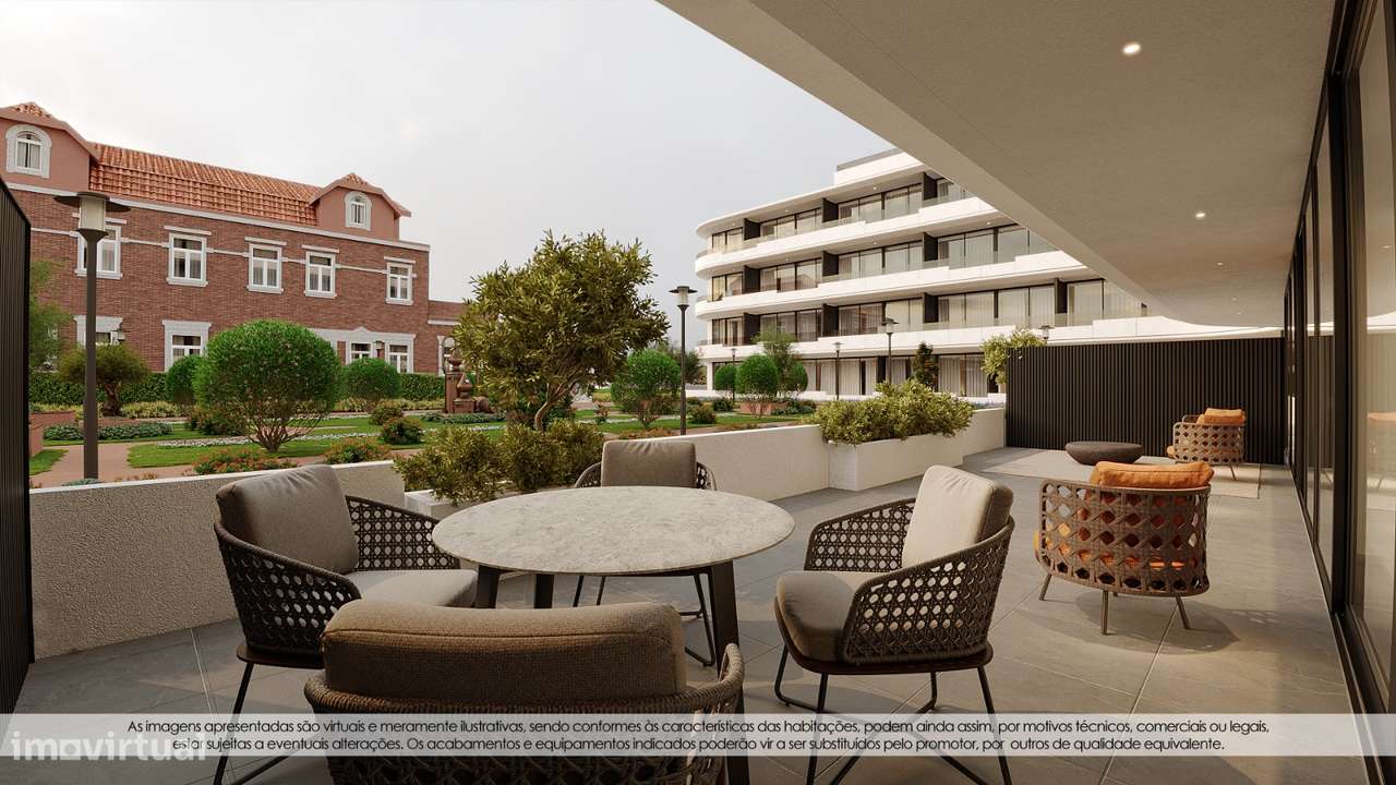 T2 Novo com Terraço de 50,84m2 e Lugar de Garagem a 150m do Metro - Grande imagem: 3/39