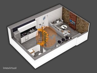 Encantador e sofisticado apartamento T0+1 em Vila Real de Santo Ant... - Grande imagem: 2/24