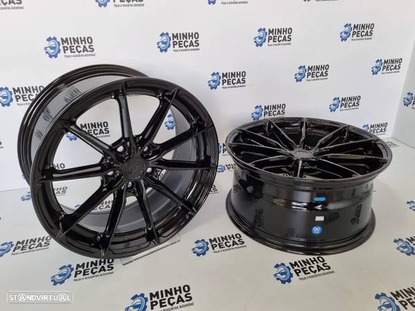 Jantes Japan Racing (JR37) em 17 (5x112) Preto Brilho - 6