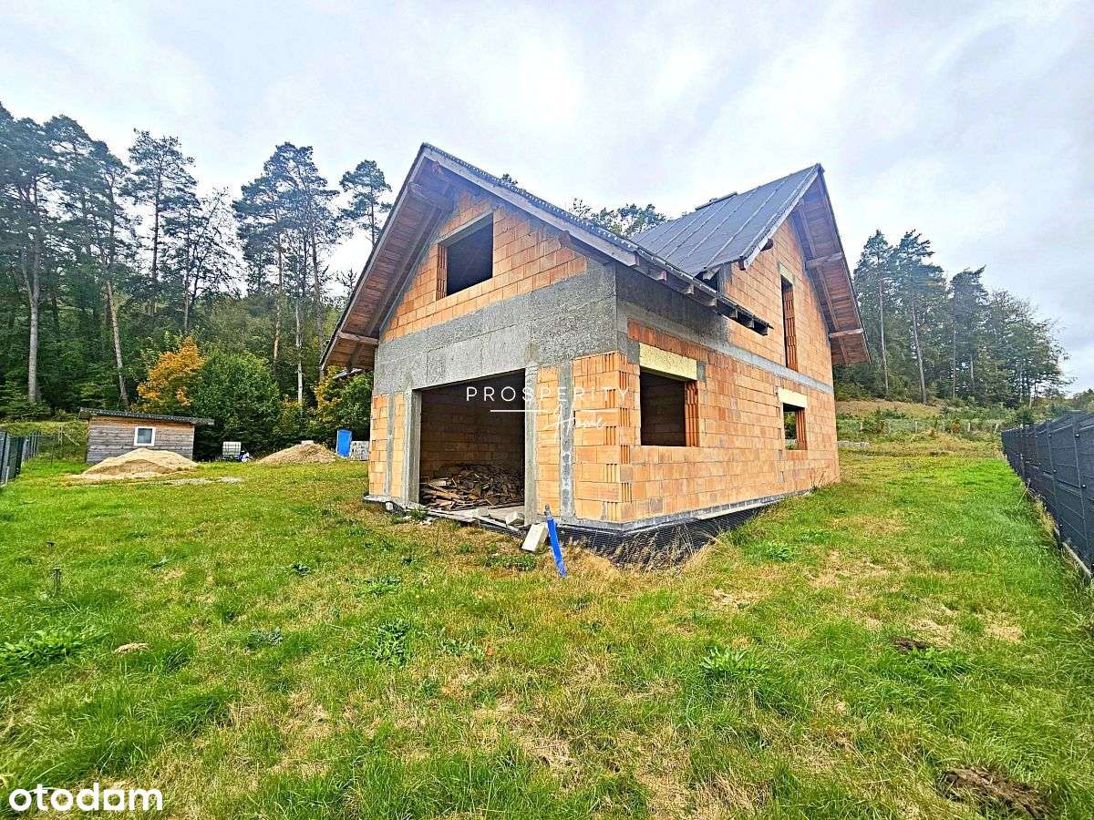 Dom w stanie surowym otwartym pod lasem - Góra-9