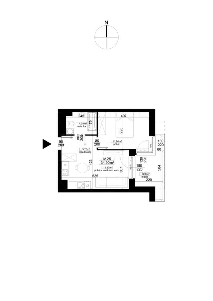 Kalaminta | mieszkanie 2-pok. | 25_ 4 - Pełny obrazek: 2/7