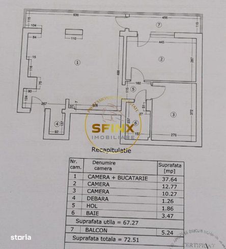 Apartament 3 camere de vanzare Baba Novac 73 mp-8