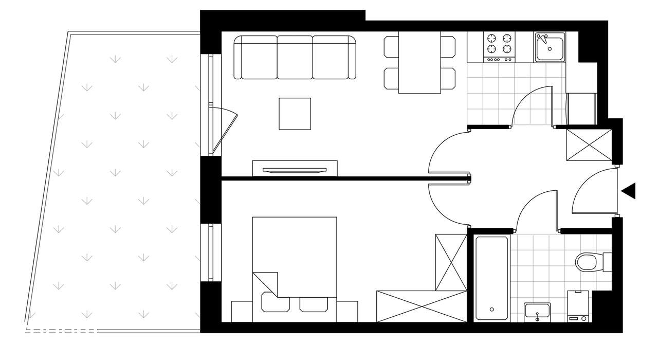 Diamentowe Tarasy | ustawne mieszkanie D/M09 - Pełny obrazek: 4/8