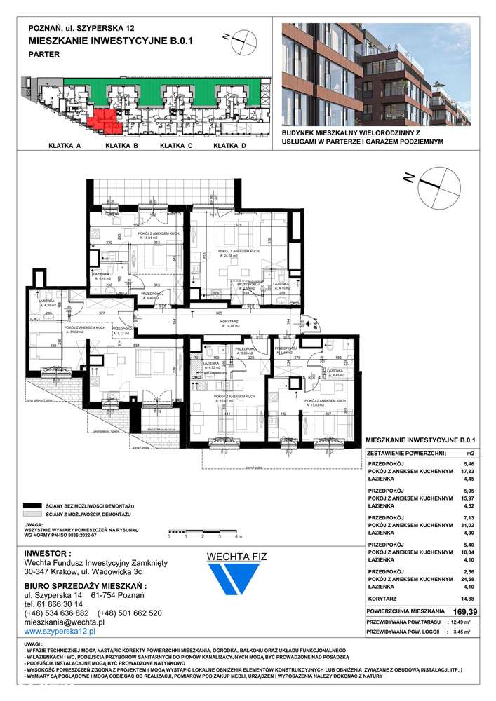 5-pokojowe mieszkanie 169m2 + taras Bezpośrednio - Pełny obrazek: 2/7