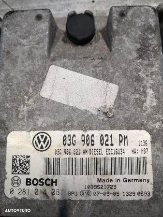 ECU calculator motor golf 5 1.9 tdi BXE - 2