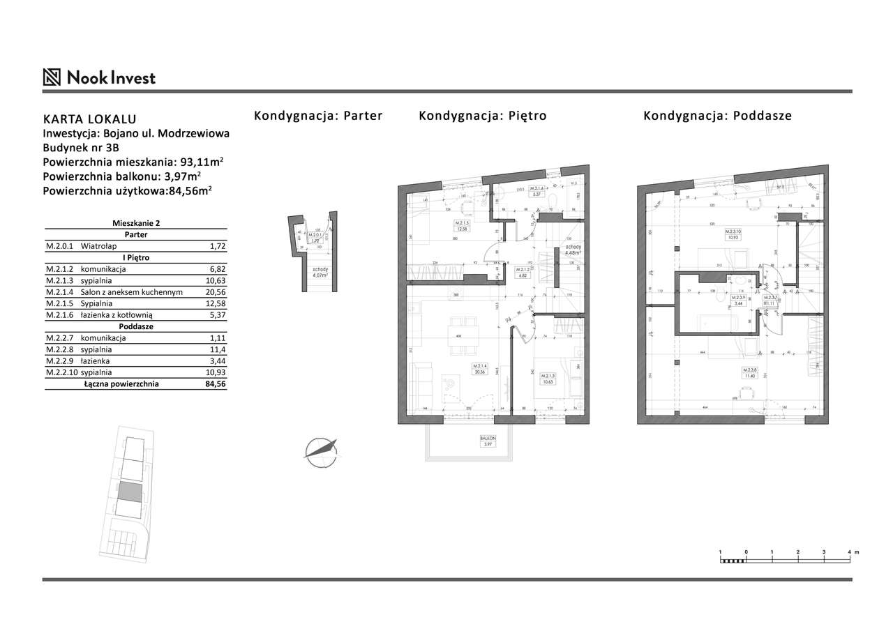 5-pokojowe mieszkanie 84m2 + balkon - Pełny obrazek: 2/7