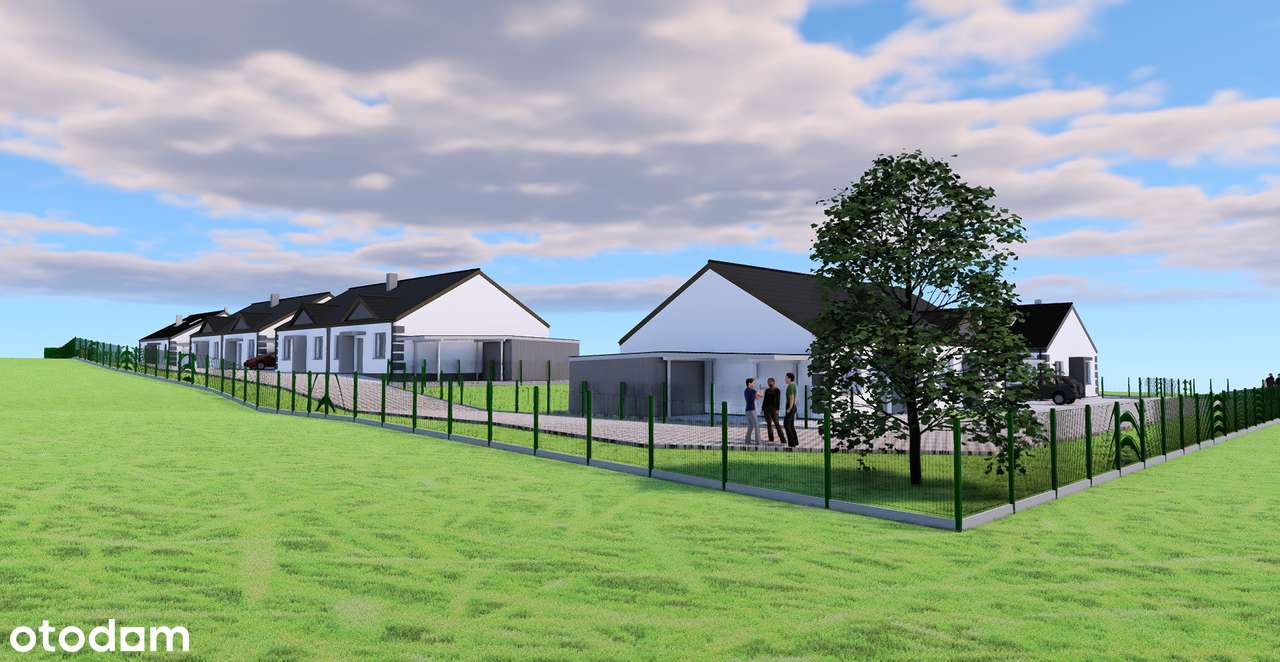 Nowe parterowe domy z pompą, fotowoltaiką, ogrodem-13