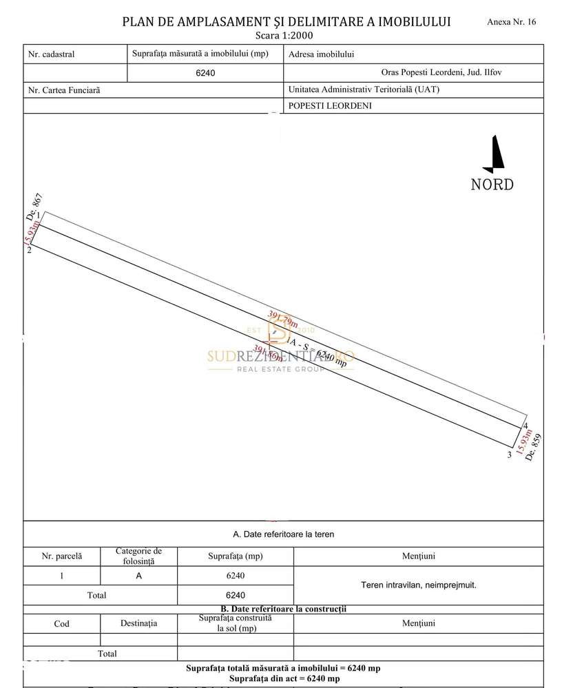 Lot de teren, Popesti-Leordeni, metrou Berceni, ideal investitie - Imagine principală: 3/6