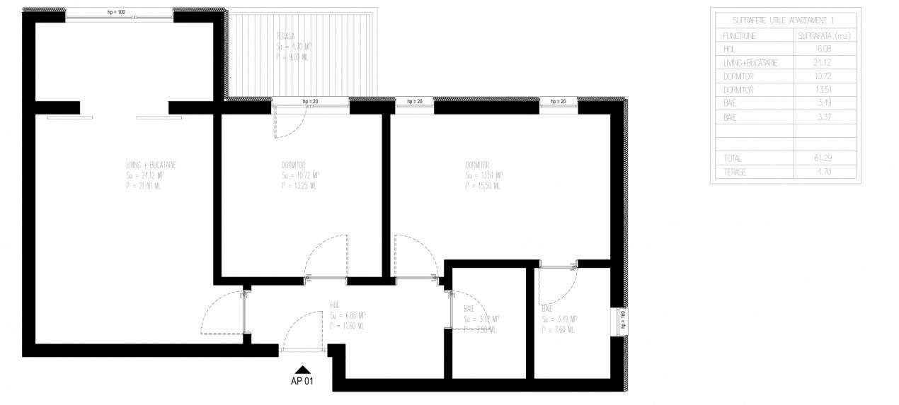 Apartament 3 camere 2 bai gradina proprie/Bragadiru-Cartierul Independ - Imagine principală: 3/15