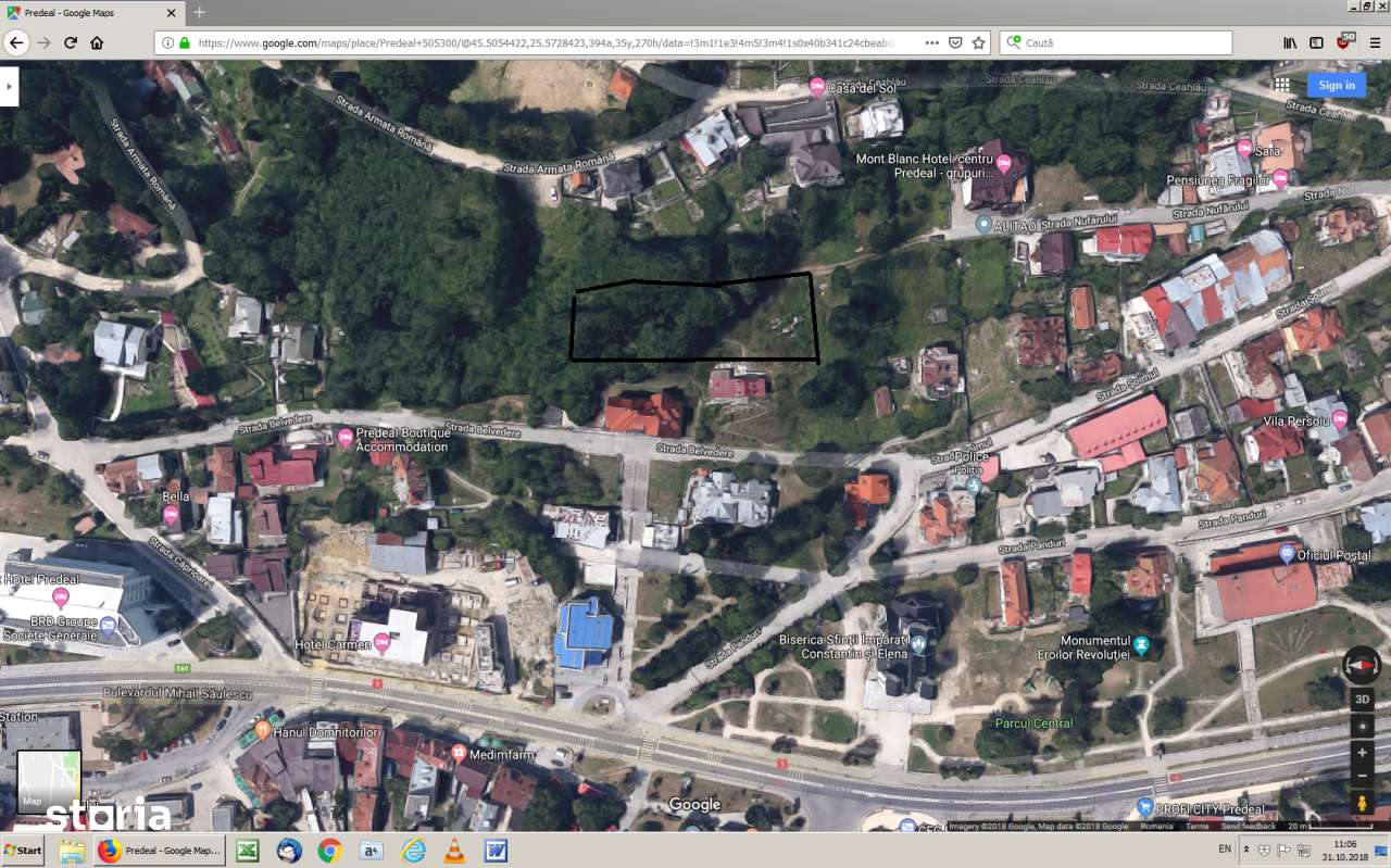 Teren 1300 mp Predeal ,ultracentral deschidere 42 ml-9