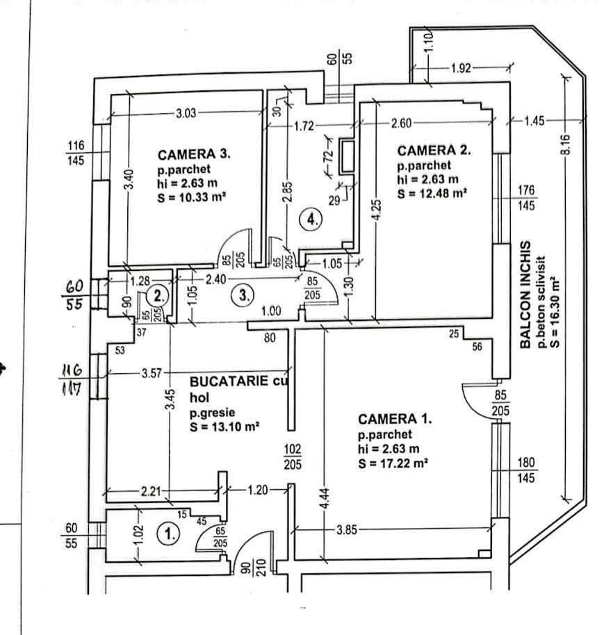 Spațiu, confort și locație excelentă – apartament 3 camere Tudor, - Imagine principală: 2/9