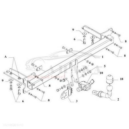 Hak Holowniczy Automat Do Kia Carnival Gq 1999-2001 - 3