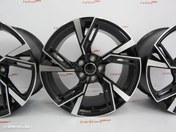 Jantes Look Audi Rs6 19 x 8.5 et40  5x112 preto+ polido - 3