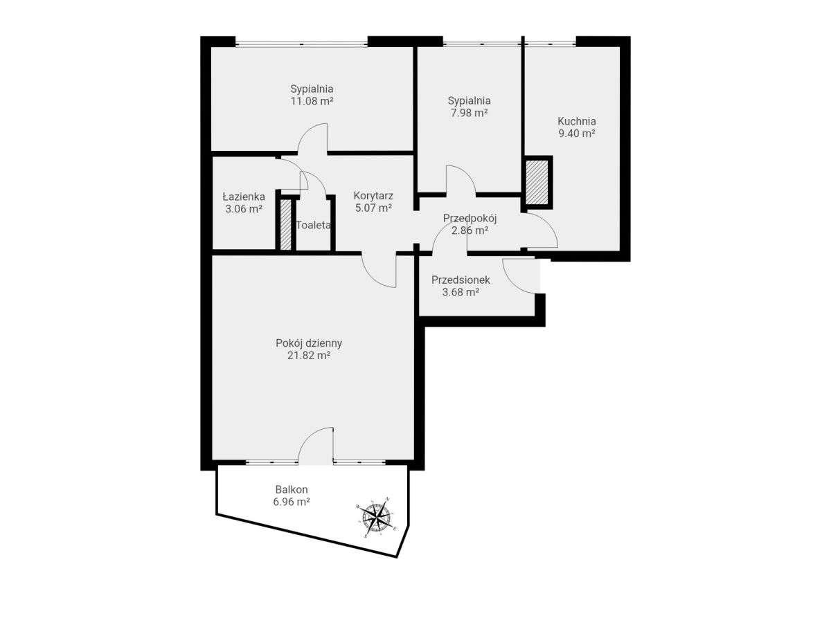 ⭐️ Balkon | Cisza | 3 pokoje | Do remontu ⭐️-1