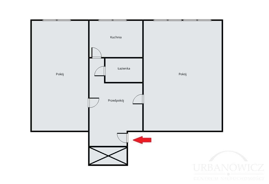 2-pok. mieszkanie na parterze, Tuwima !-7