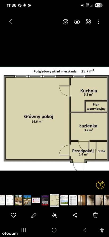 Atrakcyjne mieszkanie 27 m² w Katowicach Brynowie - Pełny obrazek: 2/14