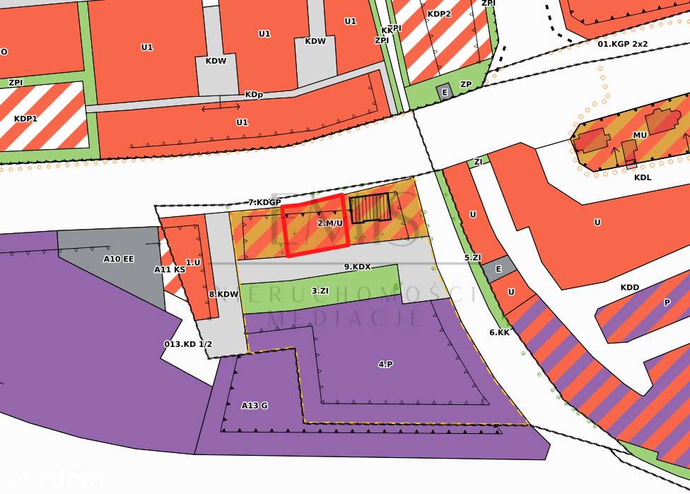 Działka pod zabudowę wielorodzinną mieszkaniowo-usługową - Pełny obrazek: 4/9
